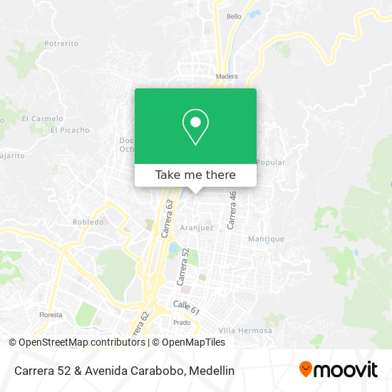 Carrera 52 & Avenida Carabobo map