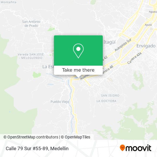 Calle 79 Sur #55-89 map