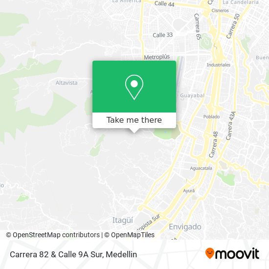 Carrera 82 & Calle 9A Sur map