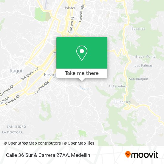 Calle 36 Sur & Carrera 27AA map