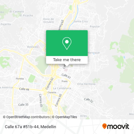 Mapa de Calle 67a #51b-44