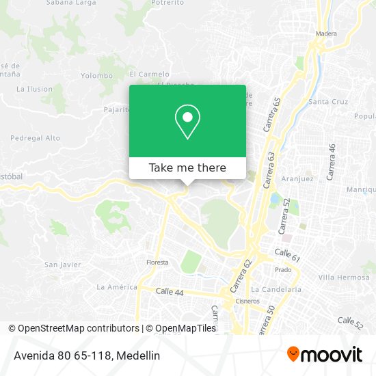 Mapa de Avenida 80 65-118
