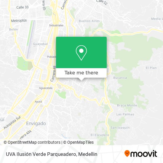 Mapa de UVA Ilusión Verde Parqueadero