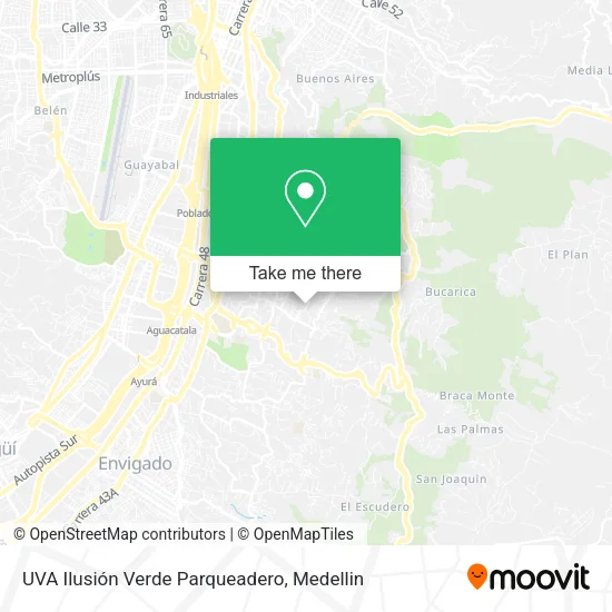 UVA Ilusión Verde Parqueadero map