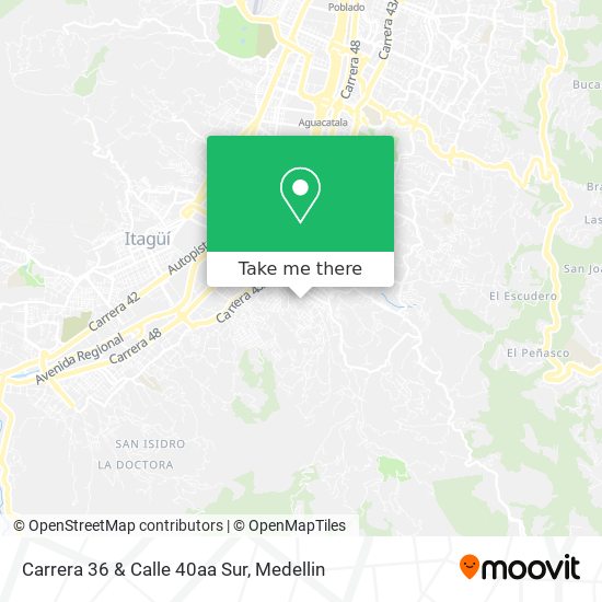 Mapa de Carrera 36 & Calle 40aa Sur