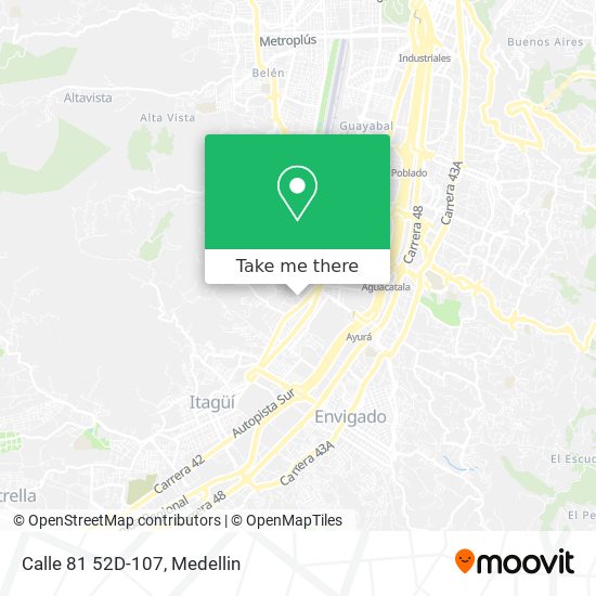 Mapa de Calle 81 52D-107