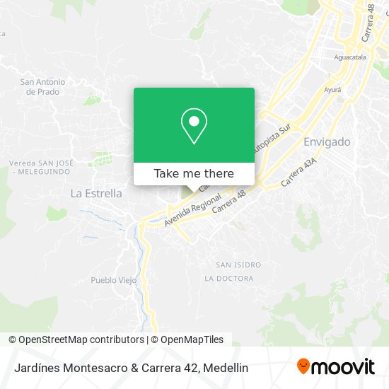 Mapa de Jardínes Montesacro & Carrera 42