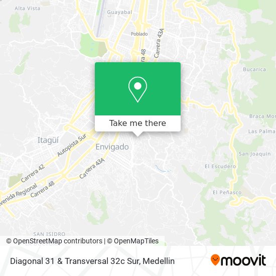 Diagonal 31 & Transversal 32c Sur map