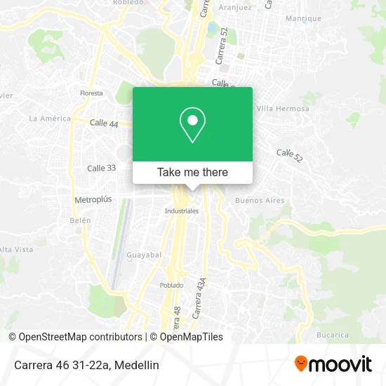 Carrera 46 31-22a map