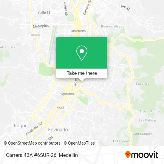 Carrera 43A #6SUR-26 map