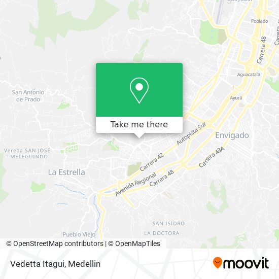 Mapa de Vedetta Itagui