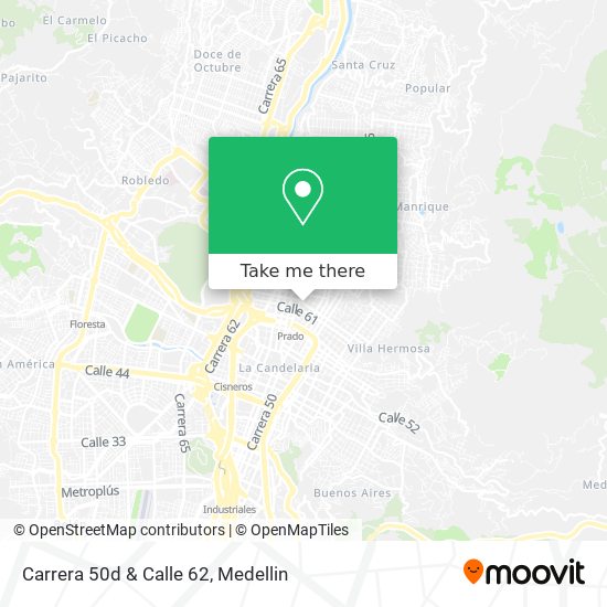 Mapa de Carrera 50d & Calle 62
