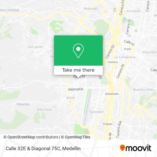 Mapa de Calle 32E & Diagonal 75C
