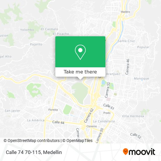 Calle 74 70-115 map