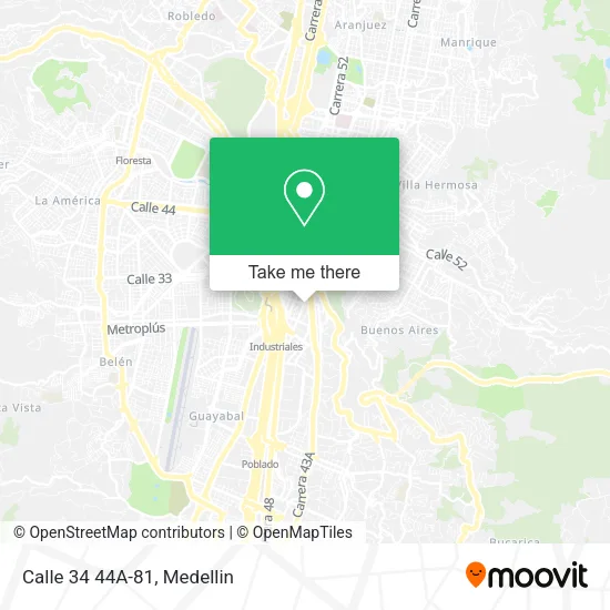 Mapa de Calle 34 44A-81