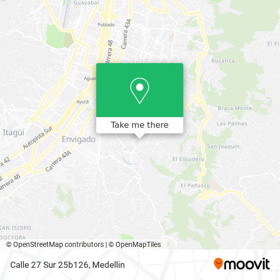 Calle 27 Sur 25b126 map