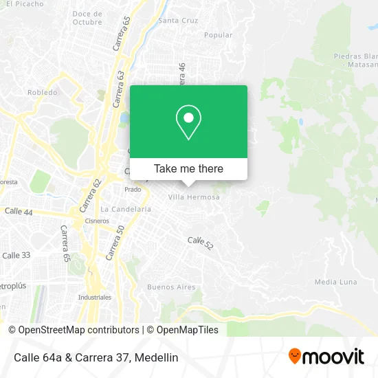 Calle 64a & Carrera 37 map