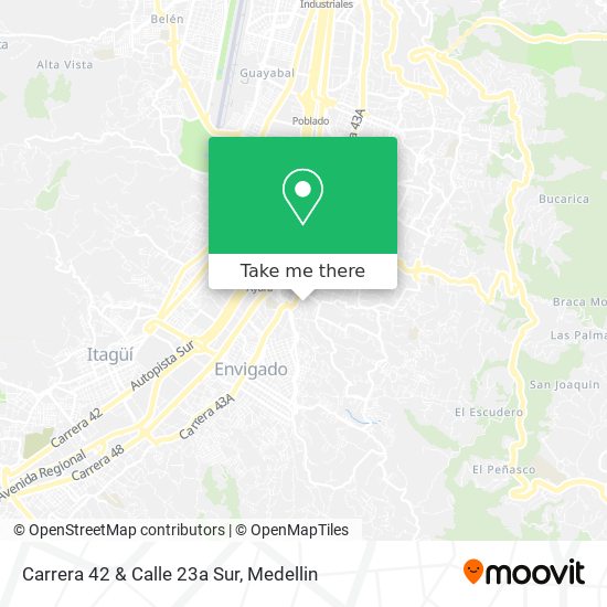 Mapa de Carrera 42 & Calle 23a Sur