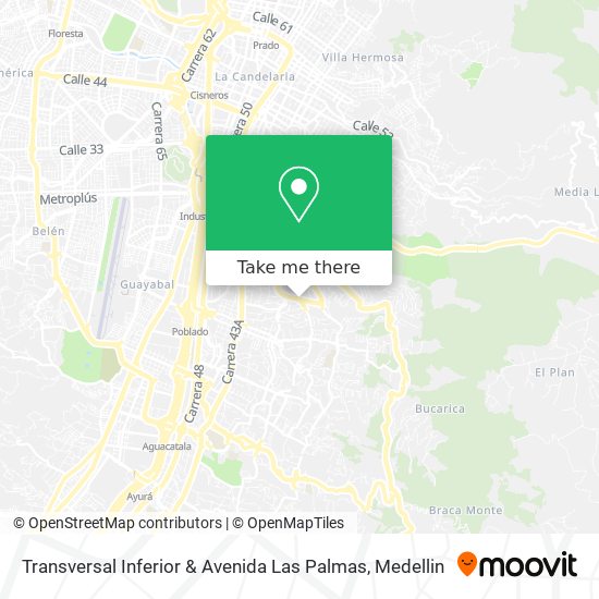 Transversal Inferior & Avenida Las Palmas map
