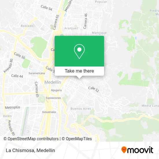 La Chismosa map