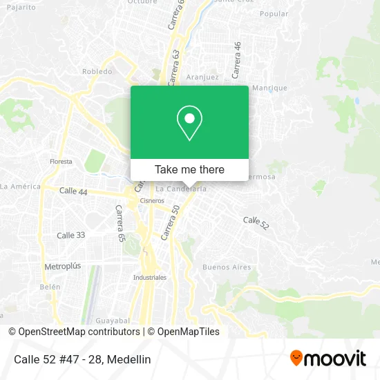 Calle 52 #47 - 28 map