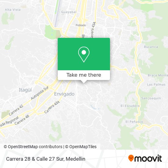 Carrera 28 & Calle 27 Sur map