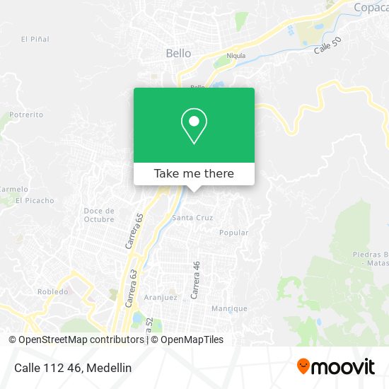 Calle 112 46 map