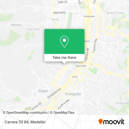 Carrera 53 84 map