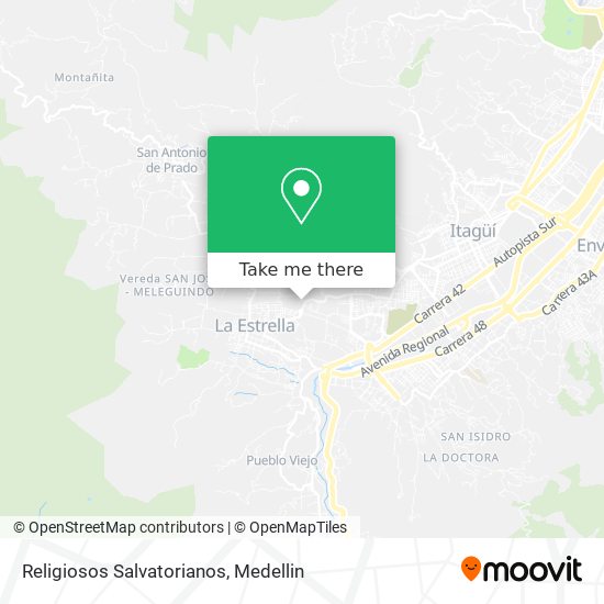 Religiosos Salvatorianos map