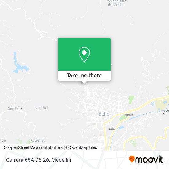 Mapa de Carrera 65A 75-26