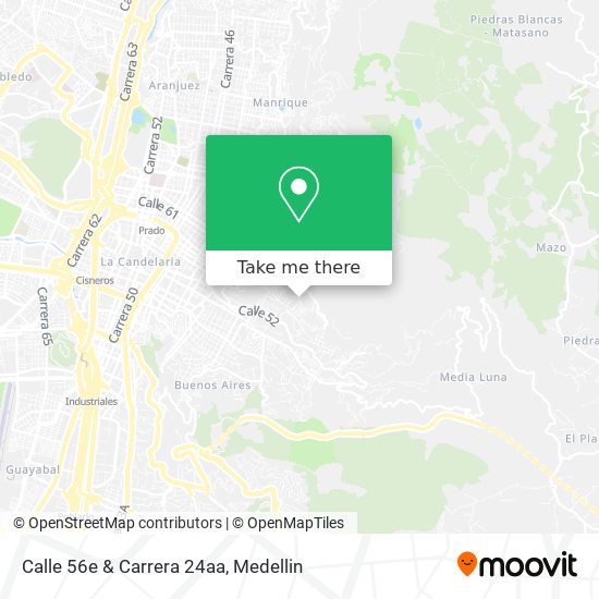 Mapa de Calle 56e & Carrera 24aa