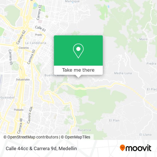 Calle 44cc & Carrera 9d map