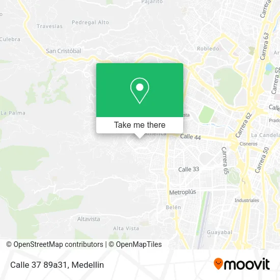 Calle 37 89a31 map