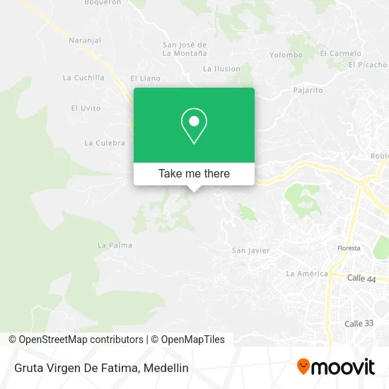Gruta Virgen De Fatima map