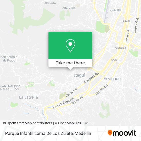 Mapa de Parque Infantil Loma De Los Zuleta