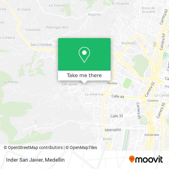 Inder San Javier map