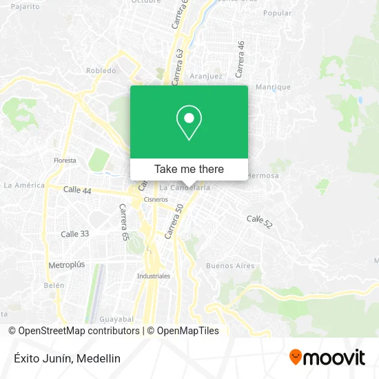 Éxito Junín map