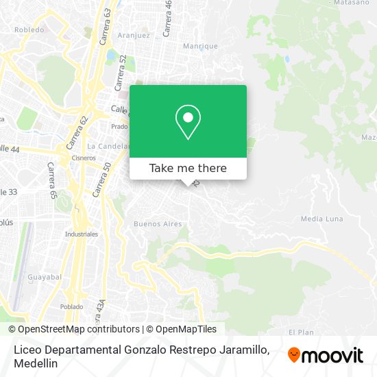 Mapa de Liceo Departamental Gonzalo Restrepo Jaramillo