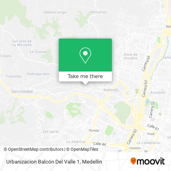 Mapa de Urbanizacion Balcón Del Valle 1