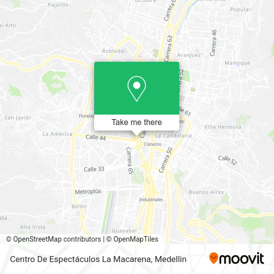Centro De Espectáculos La Macarena map