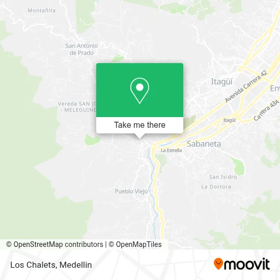 Los Chalets map