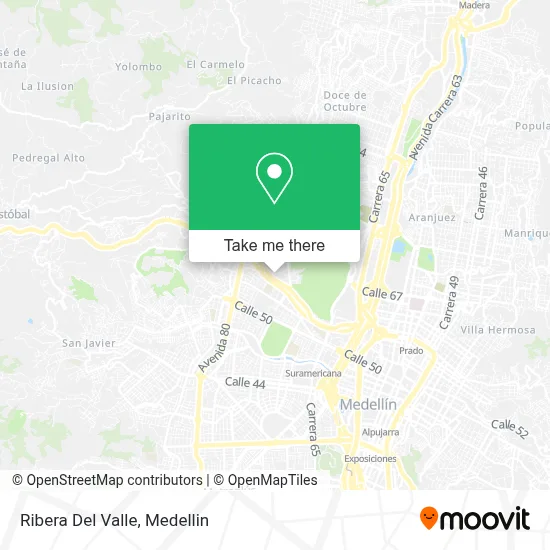 Ribera Del Valle map