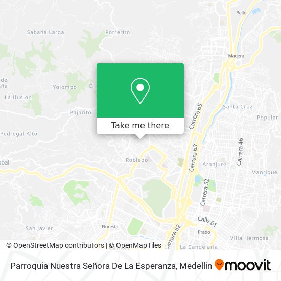 Mapa de Parroquia Nuestra Señora De La Esperanza