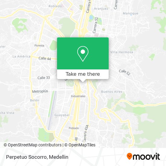 Mapa de Perpetuo Socorro