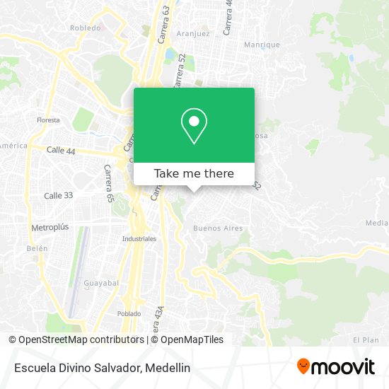 Escuela Divino Salvador map