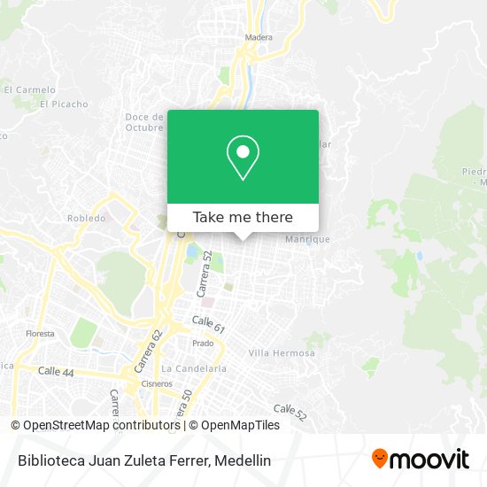 Biblioteca Juan Zuleta Ferrer map
