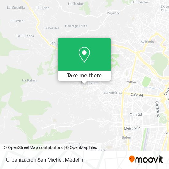 Urbanización San Michel map