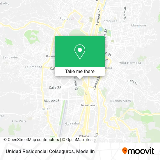 Unidad Residencial Colseguros map