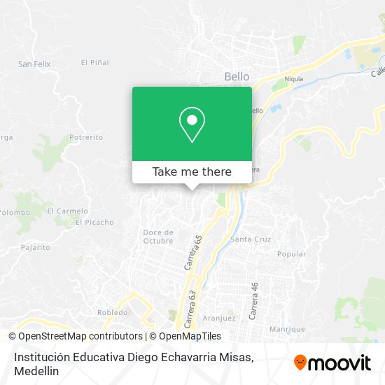 Institución Educativa Diego Echavarria Misas map