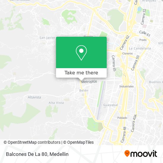Mapa de Balcones De La 80